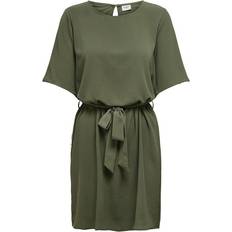 Jacqueline de Yong Women Dresses Jacqueline de Yong Amanda 2/4 Belt Dress - Green/Kalamata