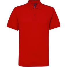 ASQUITH & FOX Performance Blend Short Sleeve Polo Shirt - Red