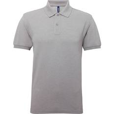 ASQUITH & FOX Performance Blend Short Sleeve Polo Shirt - Heather Grey