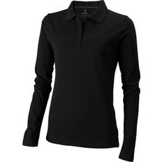 Elevate Oakville Long Sleeve Polo Shirt - Solid Black
