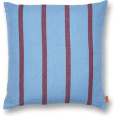 Ferm Living Grand Complete Decoration Pillows Faded Blue/Burgundy (50x50cm)