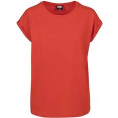 Urban Classics Ladies Extended Shoulder Tee - Blood Orange