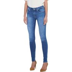 Only Blush Life With Skinny Fit Jeans - Blue/Medium Blue Denim