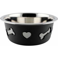 Weatherbeeta Non-Slip Stainless Steel Silicone Bone Dog Bowl