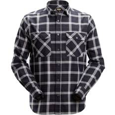 Snickers Workwear 8516 AllroundWork Checked Shirt - Black/Gray