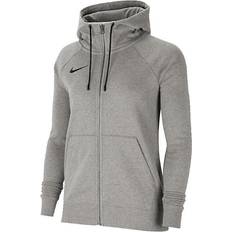 Grey - Women Jumpers Nike Women's Team Club 20 Full Zip Hoodie - Dark Grey/Black