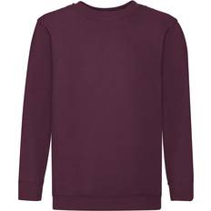 Fruit of the Loom Childrens Unisex Set In Sleeve Sweatshirt - Burgundy (UTBC1366-13))