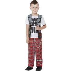 Smiffys Punk Rocker Costume Red