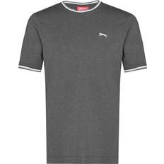 Slazenger Tipped T-shirt - Charcoal Marl