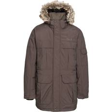 Trespass Highland DLX Waterproof Down Parka Jacket - Khaki