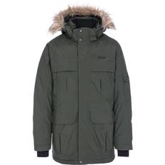 Trespass Highland DLX Waterproof Down Parka Jacket - Olive