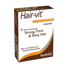 L-Cysteine Supplements Health Aid Hair-Vit 30 pcs
