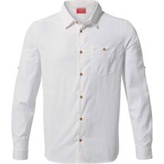 White Shirts Craghoppers NosiLife Nuoro Long Sleeved Shirt - Optic White