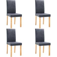 Polyester Kitchen Chairs vidaXL - Kitchen Chair 95cm 4pcs