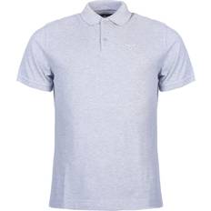 Cotton Polo Shirts Barbour Sports Polo Shirt - Grey Marl