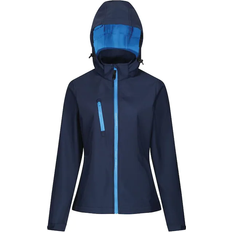 Regatta Women's Venturer 3-Layer Printable Hooded Softshell Jacket - Navy/French Blue