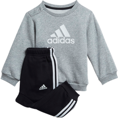 Fleece Tracksuits Children's Clothing adidas Infant Badge of Sport Jogger Set - Medium Grey Heather/White (H28835)