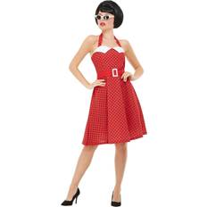 Smiffys 50's Rockabilly Pin Up Costume Red