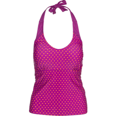 Trespass Winona Women's Halter Neck Tankini Top - Purple Orchid Spot