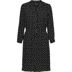 Selected Damina Printed Long Sleeved Dress - Black