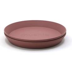 Mushie Dinner Round Plates 2-pack