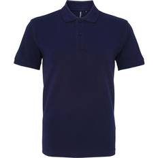 ASQUITH & FOX Organic Classic Fit Polo Shirt - Navy