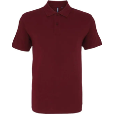 ASQUITH & FOX Organic Classic Fit Polo Shirt - Burgundy