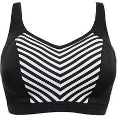 Tennis Bras Pour Moi Energy Rush Lightly Padded Underwired Sports Bra - Black/White