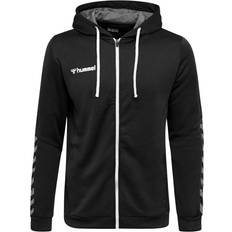 Hummel Authentic Poly Zip Hoodie - Black/White