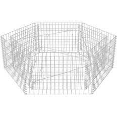 vidaXL Hexagonal Gabion Raised Bed 140cm