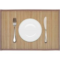 Bamboo Place Mats vidaXL 242108 6-pack Place Mat Brown (45x30cm)