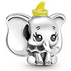 Black Jewellery Pandora Disney Dumbo Charm - Silver/Black/Yellow