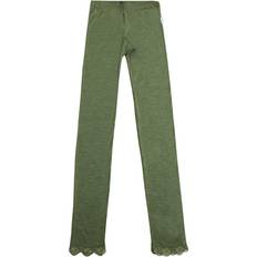 Women - Wool Tights Joha Kate Leggings - Olive Green