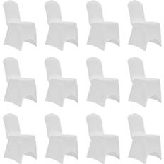 vidaXL 279090 12-pack Loose Chair Cover White