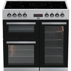 Stainless Steel Ceramic Cookers Beko KDVC90X Stainless Steel