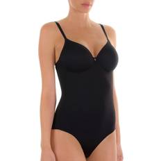 Conturelle by Felina Pure Feeling Spacer Underwire Bodysuit - Black