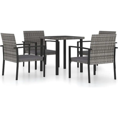 vidaXL 3065712 Patio Dining Set, 1 Table incl. 4 Chairs