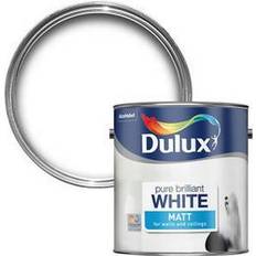 Dulux brilliant white matt Dulux 152737 Wall Paint Pure Brilliant White 2.5L