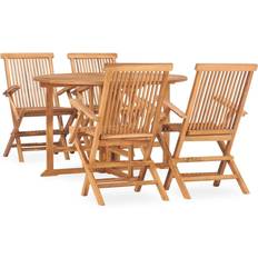 vidaXL 3059985 Patio Dining Set, 1 Table incl. 4 Chairs