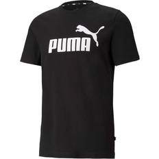 Puma Men T-shirts & Tank Tops Puma Essentials Logo T-shirt - Black