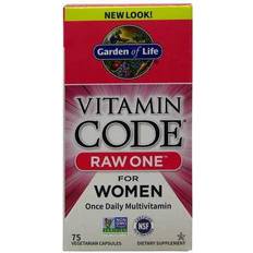 E Vitamins Vitamins & Minerals Garden of Life Vitamin Code Raw One For Women 75 pcs