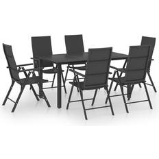 vidaXL 3060049 Patio Dining Set, 1 Table incl. 6 Chairs