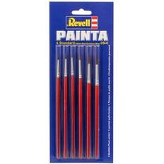 Red Brushes Revell Painta Standard Brushes 6pcs