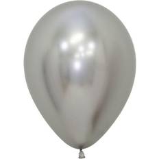 Amscan Latex Ballons Reflex Silver 50-pack