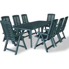 Plastic Patio Dining Sets Garden & Outdoor Furniture vidaXL 275081 Patio Dining Set, 1 Table incl. 8 Chairs