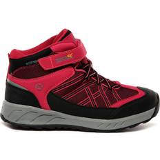 Walking shoes Children's Shoes Regatta Kid's Samaris V Mid Waterproof - Dark Cerise/Neon Pink