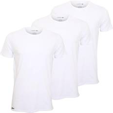 Lacoste L - Men T-shirts Lacoste Essentials Crew Neck T-shirts 3-pack - White