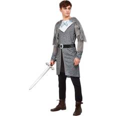 Smiffys Winter Warrior King Costume Grey