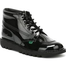 42 ⅓ Lace Boots Kickers Kick Hi Classic - Patent Black