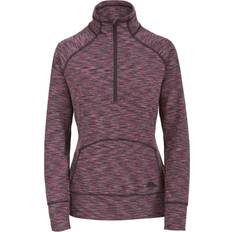 Trespass Moxie Women's Half Zip Long Sleeve Top - Raspberry Marl